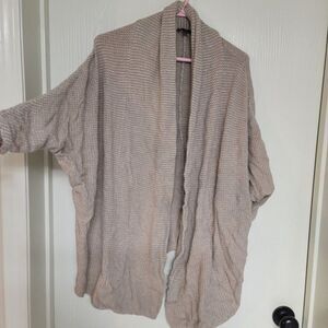 ~ womens beige express mid sleeve cut sweater - size xs/s